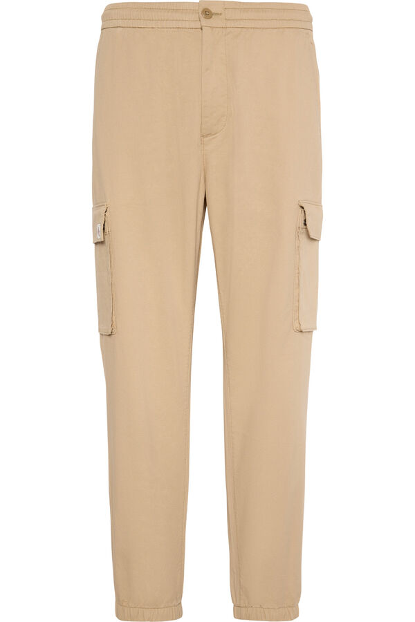 CK Jeans Pantal&oacute;n cargo skinny beige