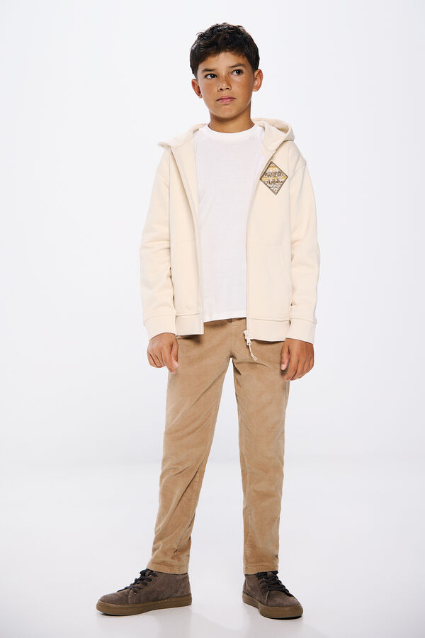 Springfield Ethnic rhombus sweatshirt for boys brown