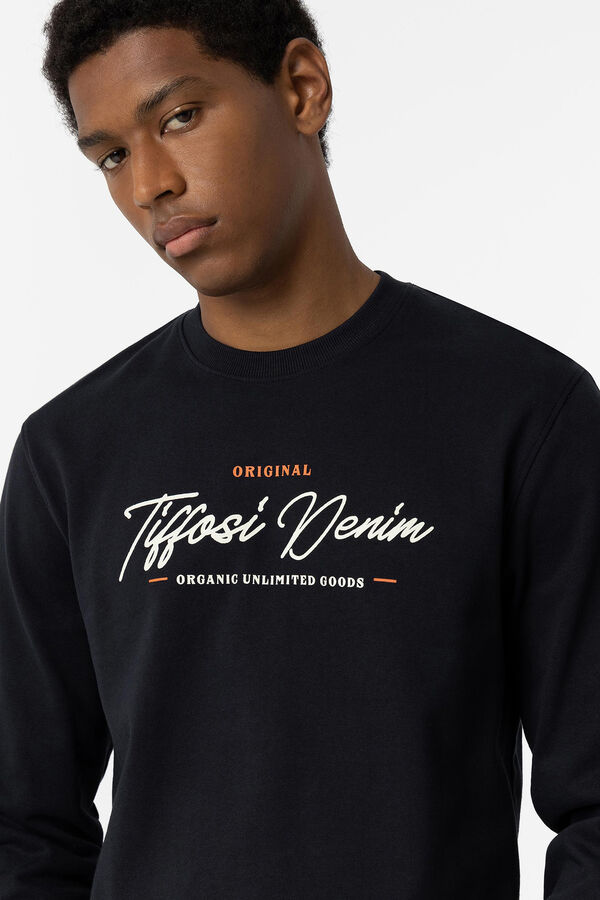 Springfield Sweatshirt with front print tamno plava