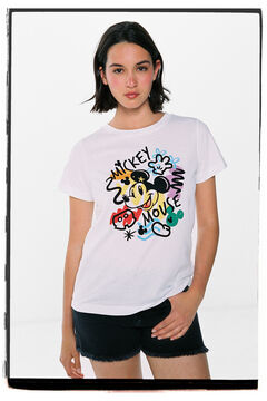 Springfield T-shirt « Mickey Mouse » blanc