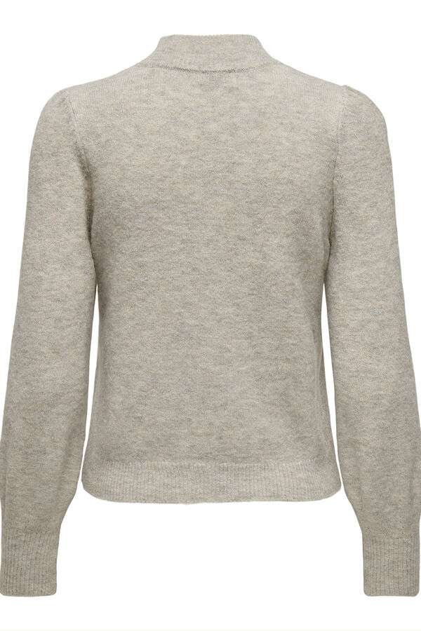 JDY High neck jumper grey