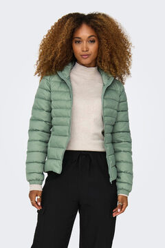 Springfield Quilted hooded puffer jacket green