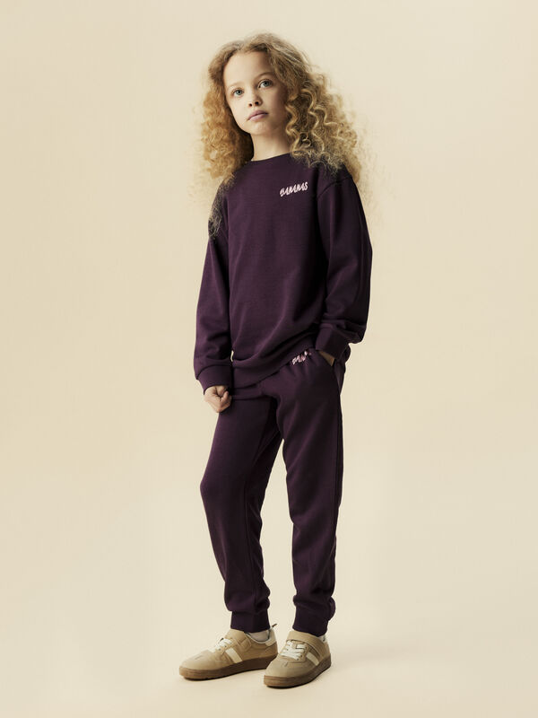 Name It Sudadera cuello redondo morado/lila