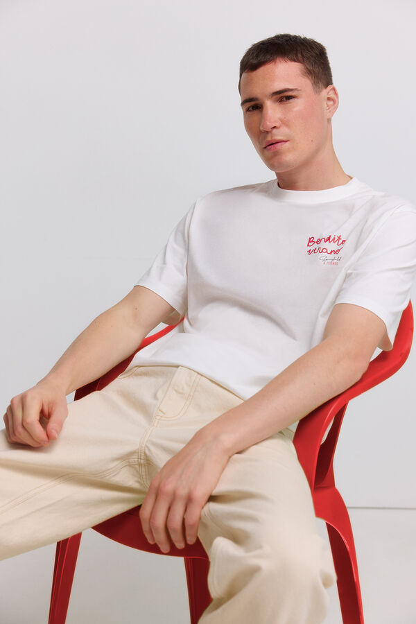 Springfield T-shirt Bendito Verano beige