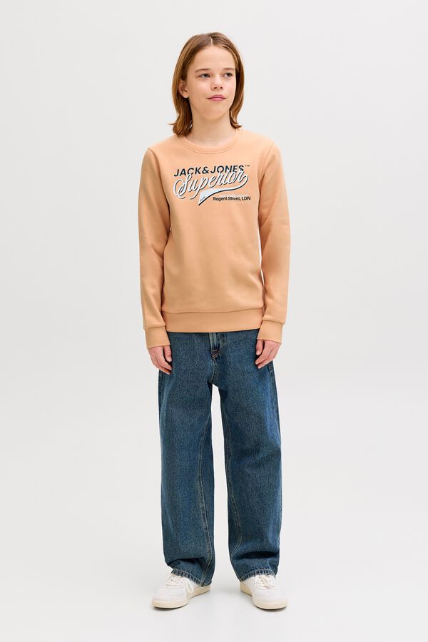 Jack & Jones Junior Large logo sweatshirt red