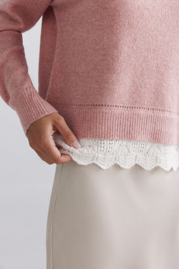Springfield Lace jumper pink