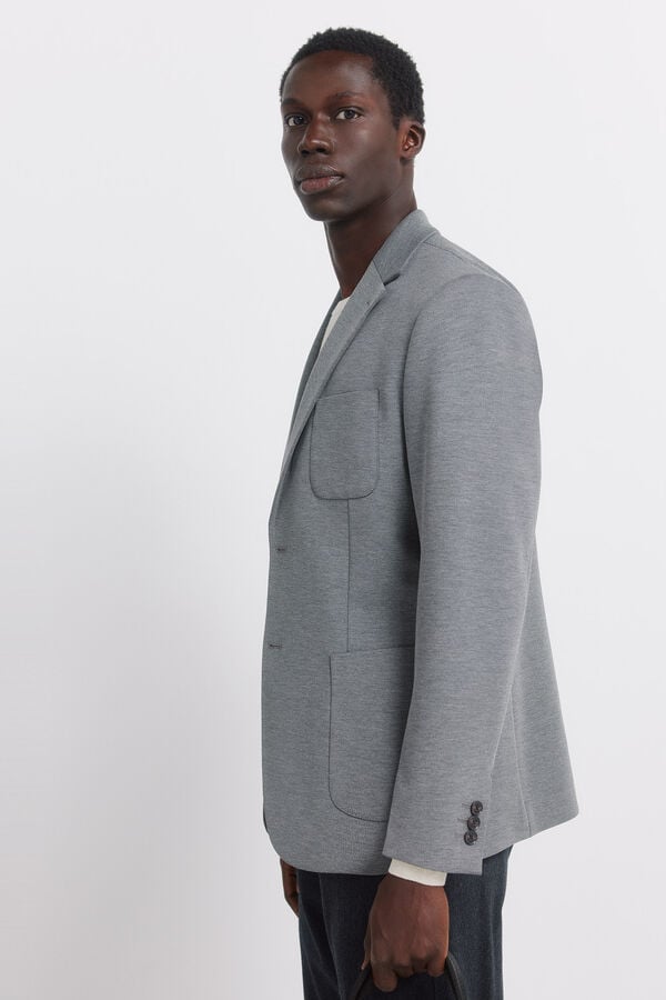 Springfield Birdseye blazer grey