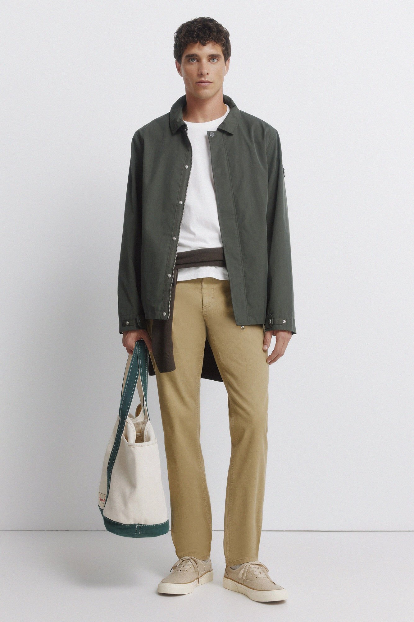 Springfield Pantal&oacute;n 5 bolsillos lavado slim fit