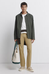 Springfield Cal&ccedil;as 5 bolsos lavagem slim fit castanho