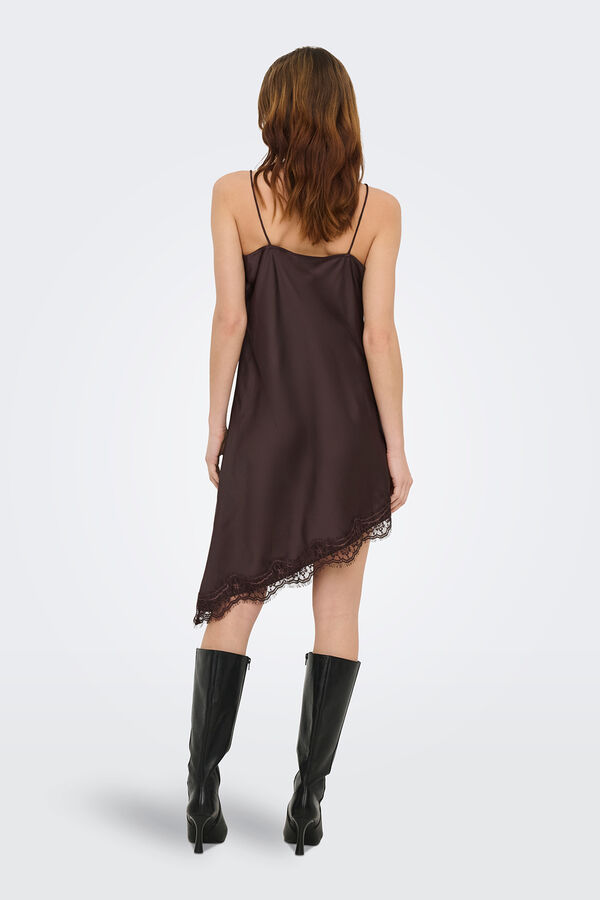 JDY Short slip dress nude