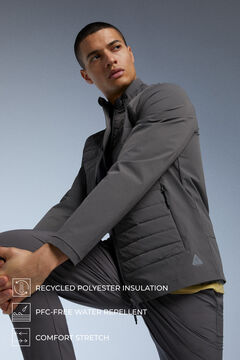 Springfield Technical quilted jacket grey mix