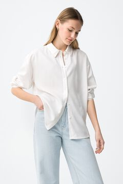 Tiffosi Relaxed long sleeve shirt in ecru