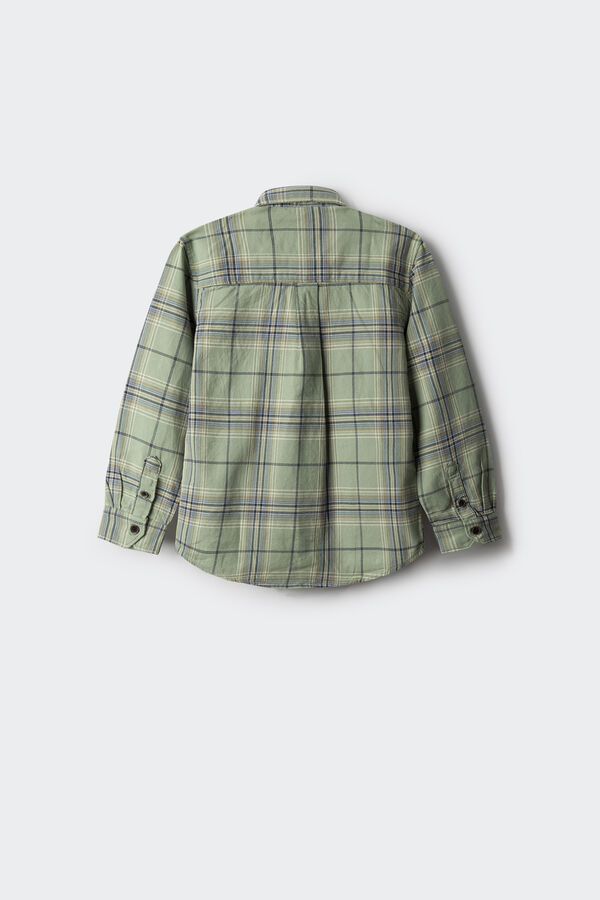 Springfield Camisa xadrez menino verde