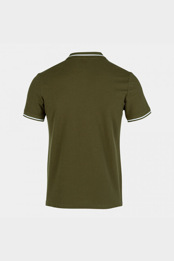Springfield Khaki Comfort li short-sleeved polo shirt dark gray