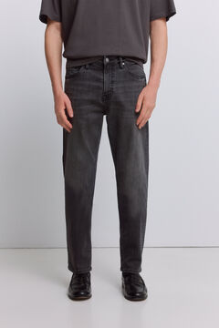 Springfield Dark grey washed slim fit jeans