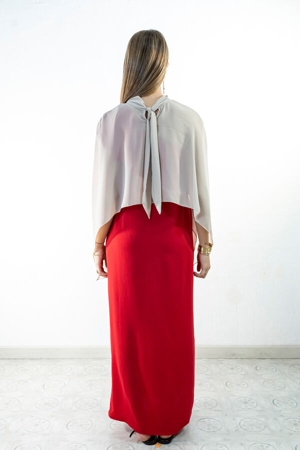 Cul Sac Short high neck cape brown