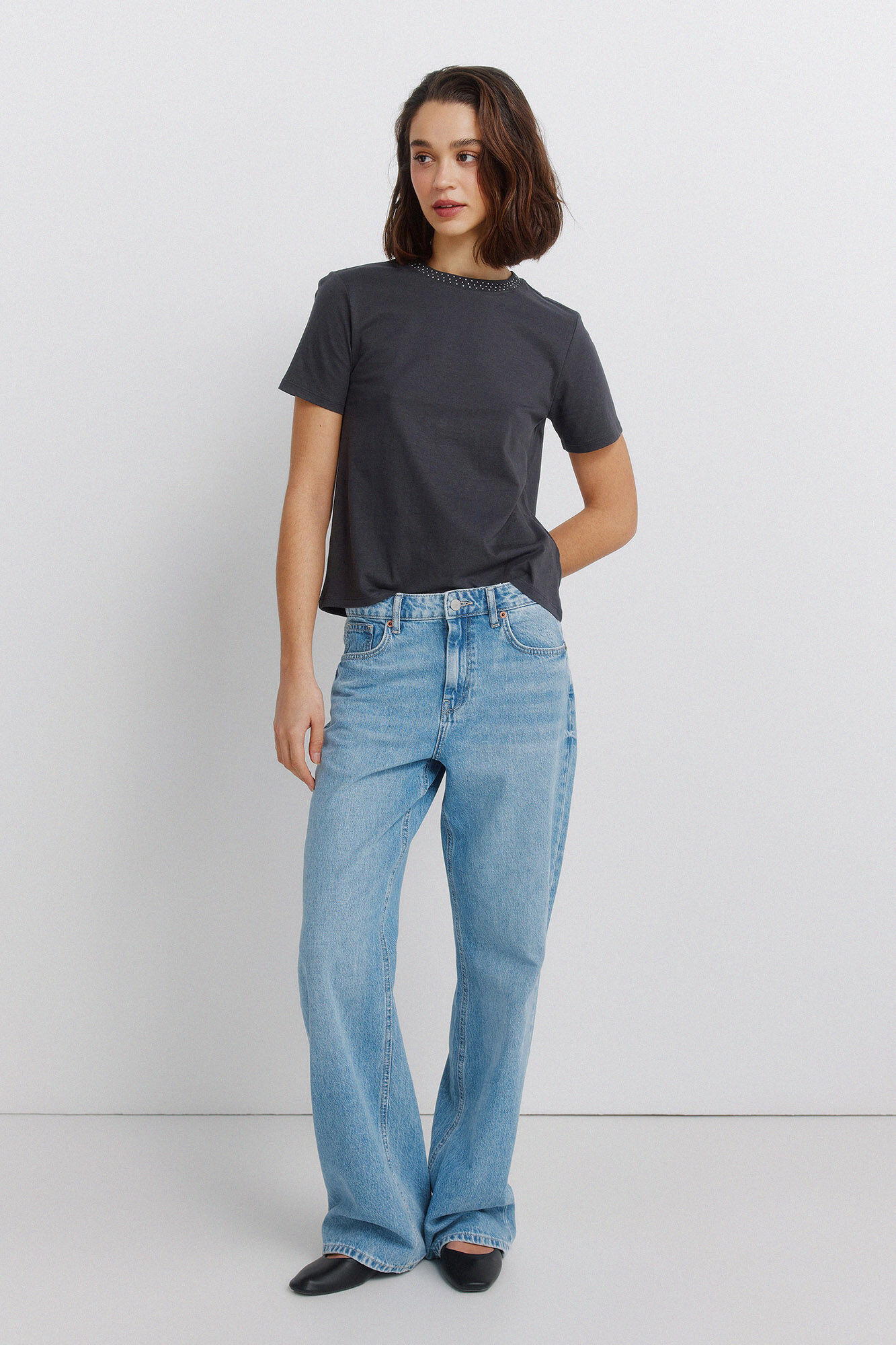 Springfield Studded short sleeve T-shirt