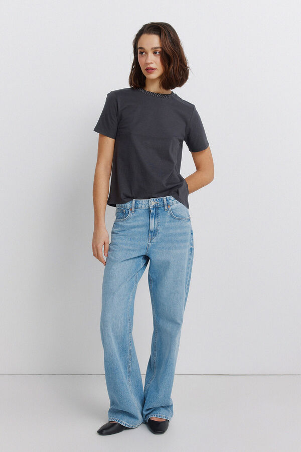 Springfield Studded short sleeve T-shirt green