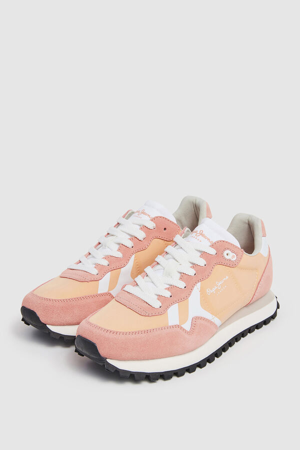 Springfield Running trainers with suede details orange
