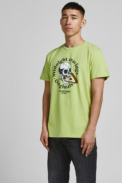 Springfield Skull cotton T-shirt grün