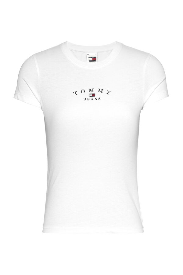 Springfield Damen-T-Shirt Tommy Jeans blanco