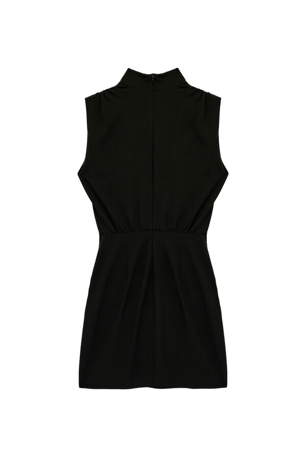 Koton Vestido mini asim&eacute;trico negro