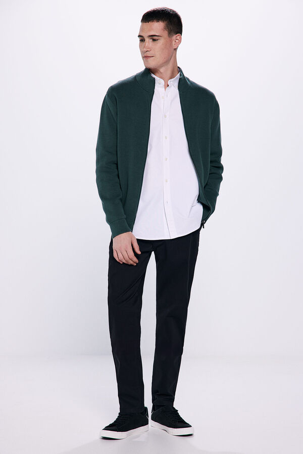 Springfield Milano zip fastening cardigan green