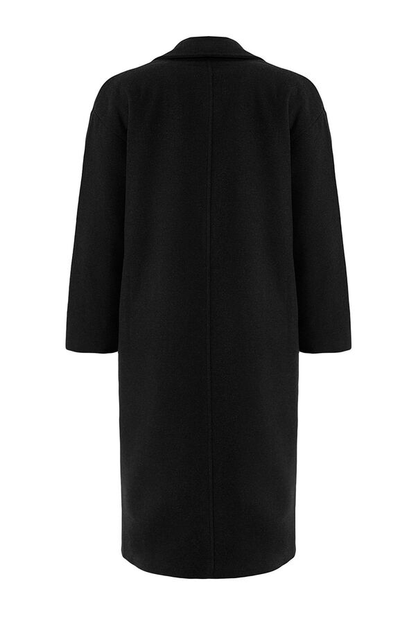 Trendyol Abrigo largo oversize negro