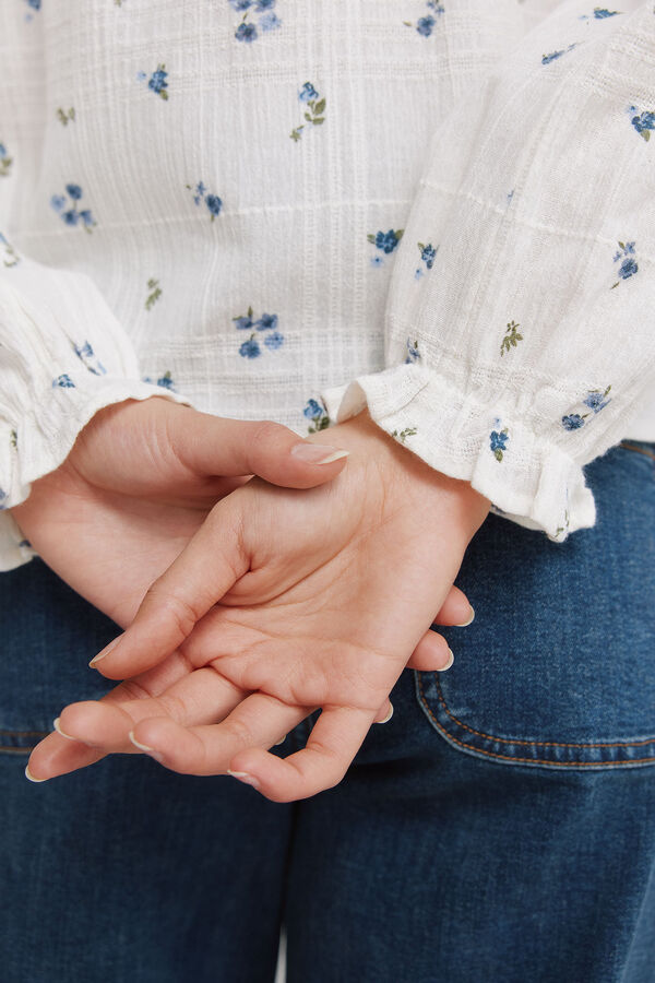 Springfield Blouse long sleeve brown