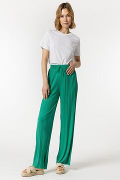 Springfield Palazzo Pleated Trousers green
