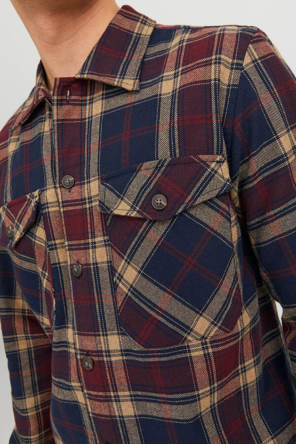 Jack & Jones Check overshirt pink