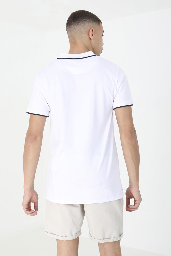 Springfield Polo shirt with contrast colour white