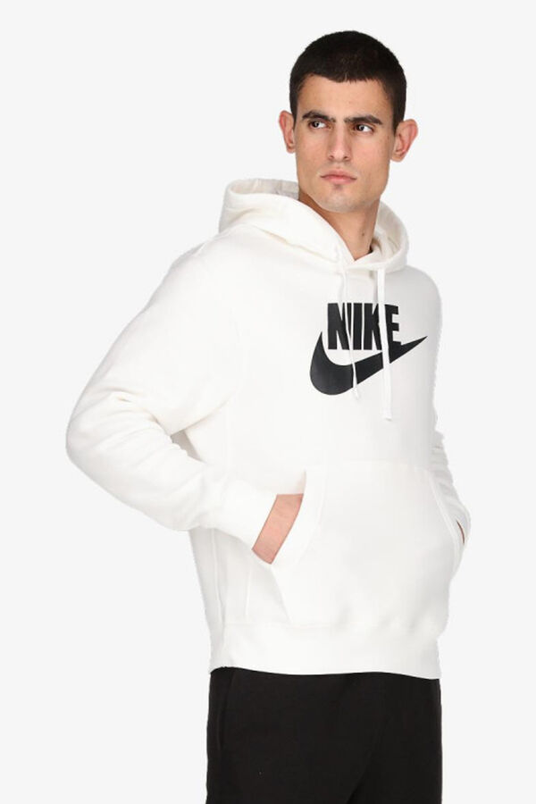 Springfield Nike Sweatshirt mit weißer Kapuze blanco