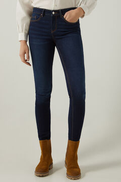 Springfield Sustainable Wash Slim Recycled Cotton Jeans. blue