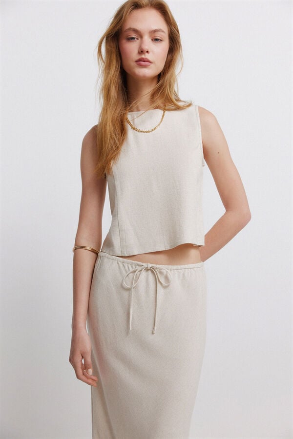 Springfield Midi skirt nude