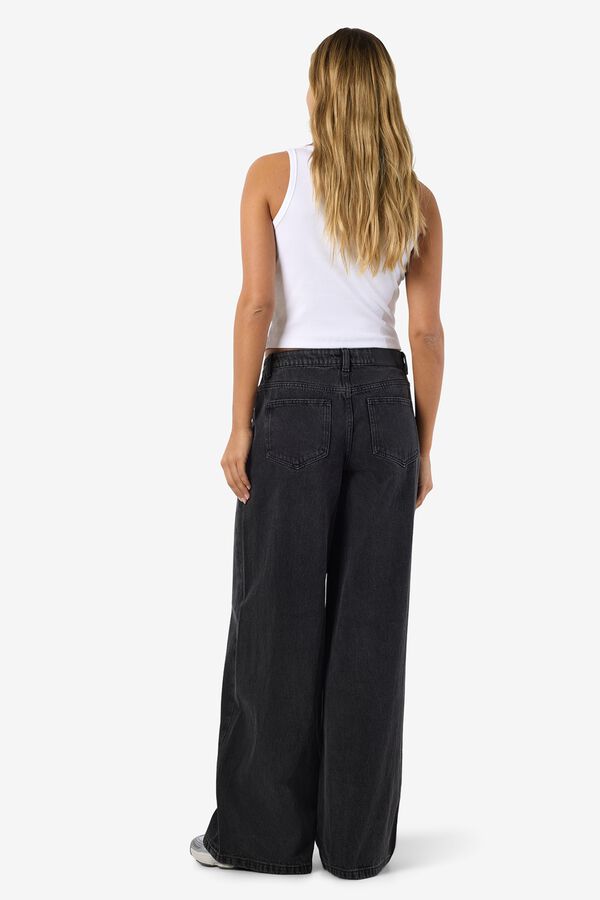 Noisy May Pantal&oacute;n vaquero pierna ancha negro