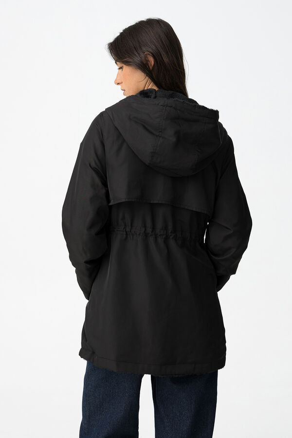 Tiffosi Parka reversível com ajuste relaxado preto