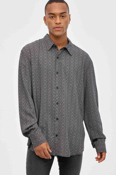 Springfield Estructura Color Camisa, Green_Print, S para Hombre: :  Moda