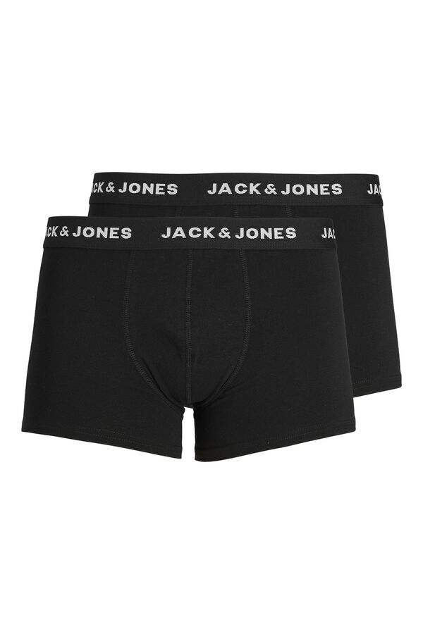 Jack & Jones Junior Pack of 2 cotton boxers black