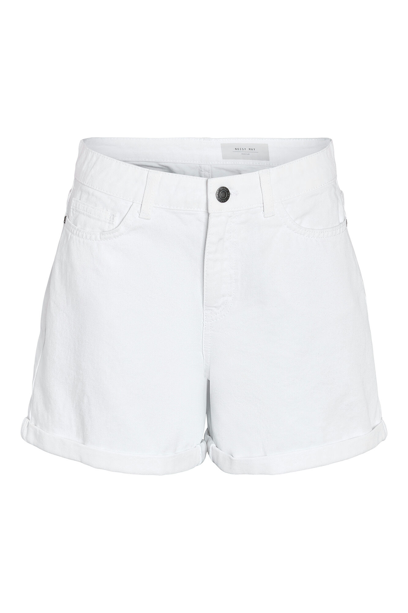Noisy May Shorts vaqueros b&aacute;sicos holgados con cinco bolsillos y dobladillo.
