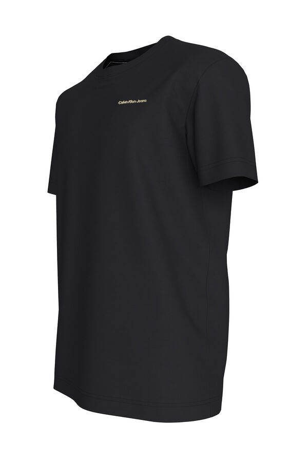 Springfield T-shirt manga curta de homem preto