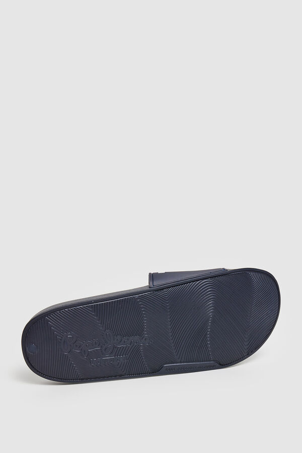 Springfield Embossed logo slider sandals | Pepe Jeans blue