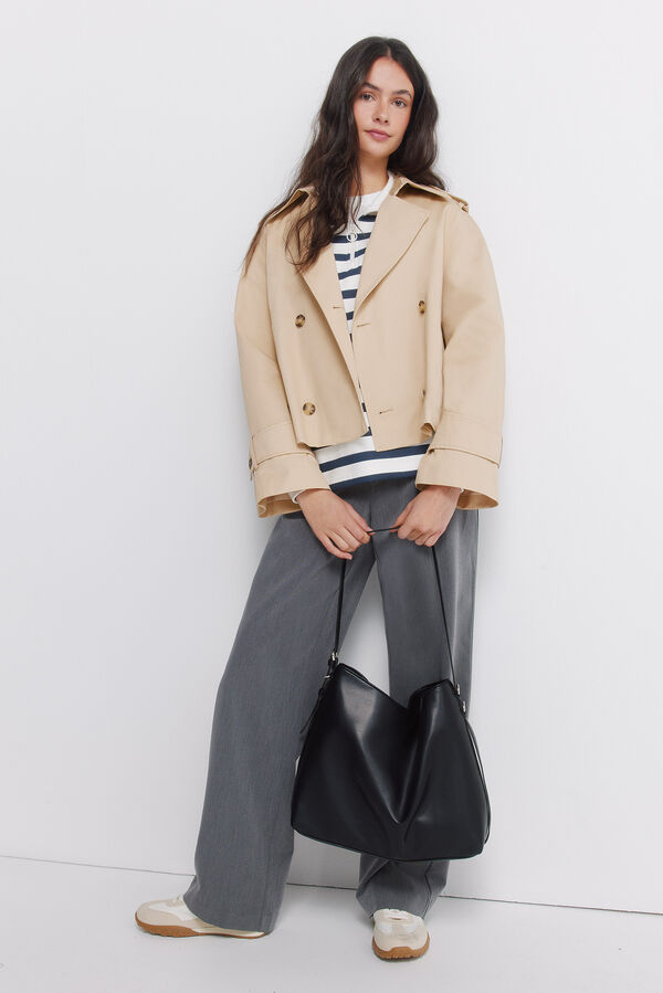 Springfield Striped sweatshirt brown