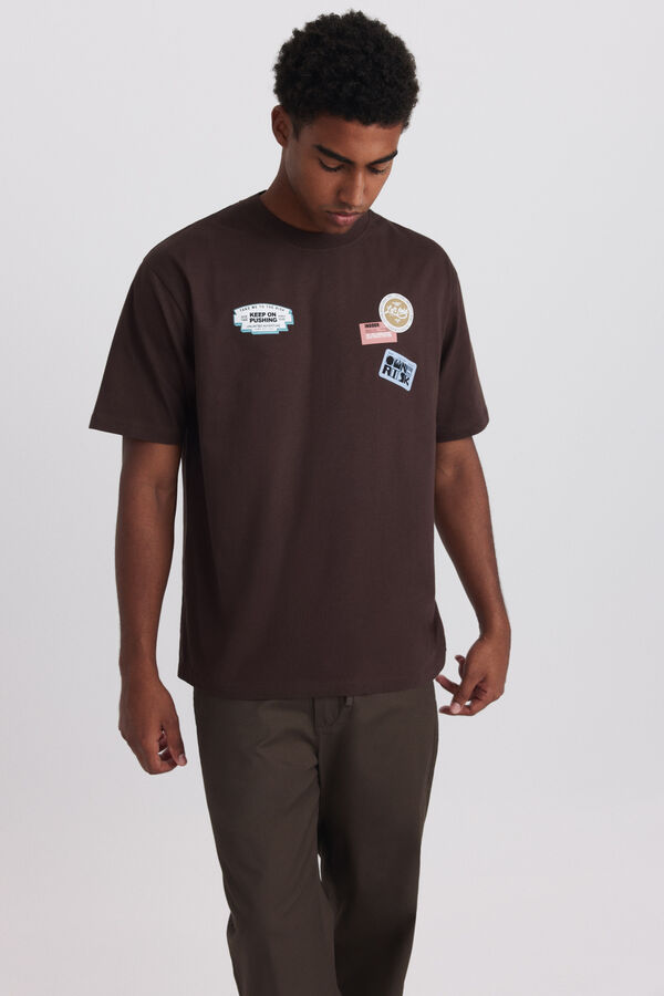 Springfield Lightweight straight fit trousers nude