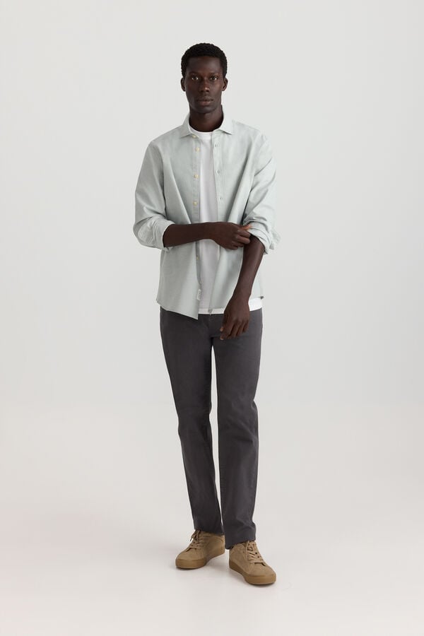 Springfield Chemise oxford l&eacute;g&egrave;re vert