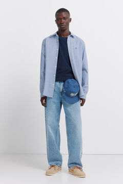 Springfield Camisa oxford vichy n&atilde;o engoma