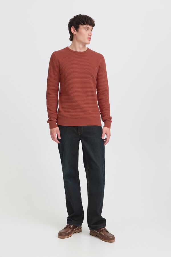 Blend Round neck jumper red