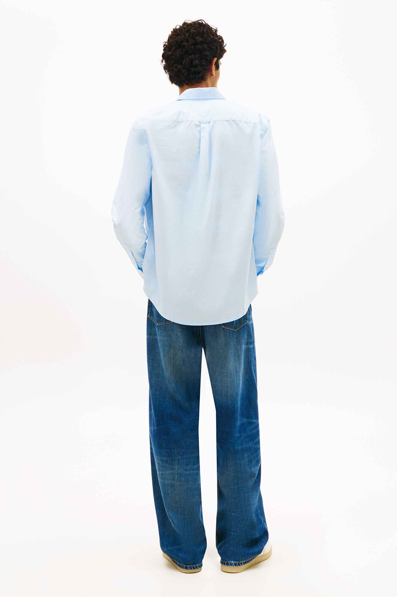 Tommy Jeans Camisa regular de popel&iacute;n