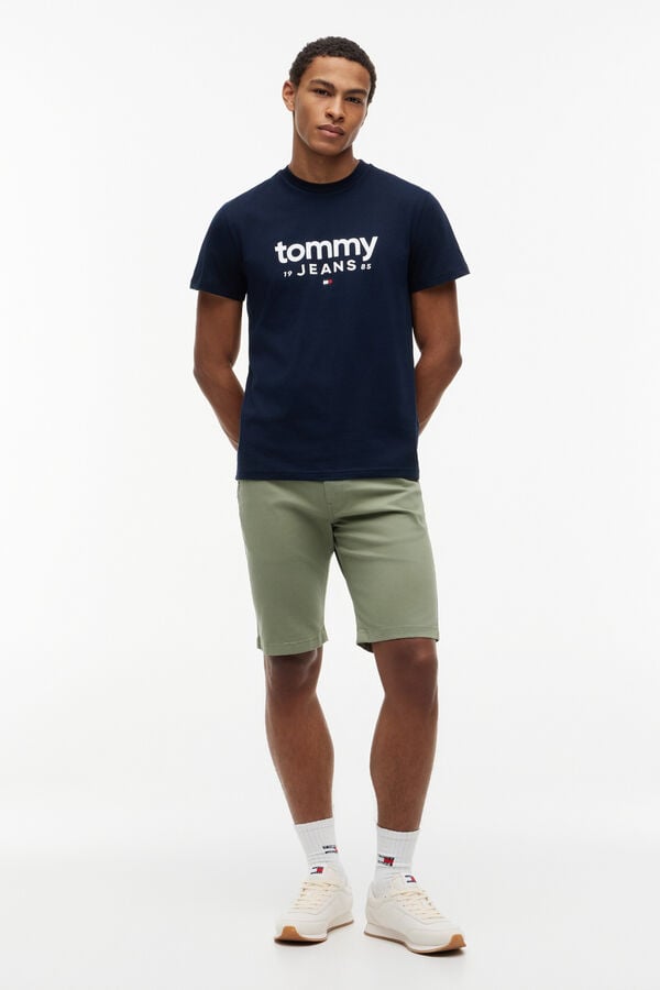 Tommy Jeans Slim fit graphic T-shirt blue