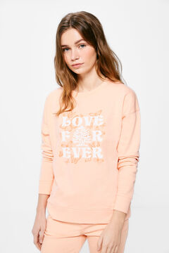 Springfield Sweat-shirt « Love For Ever » terracotta